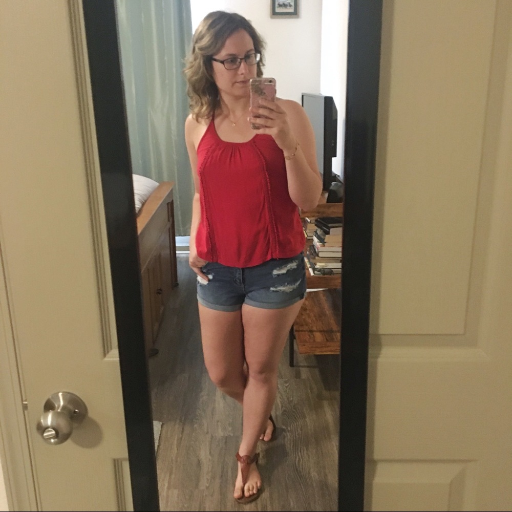 Summer red top